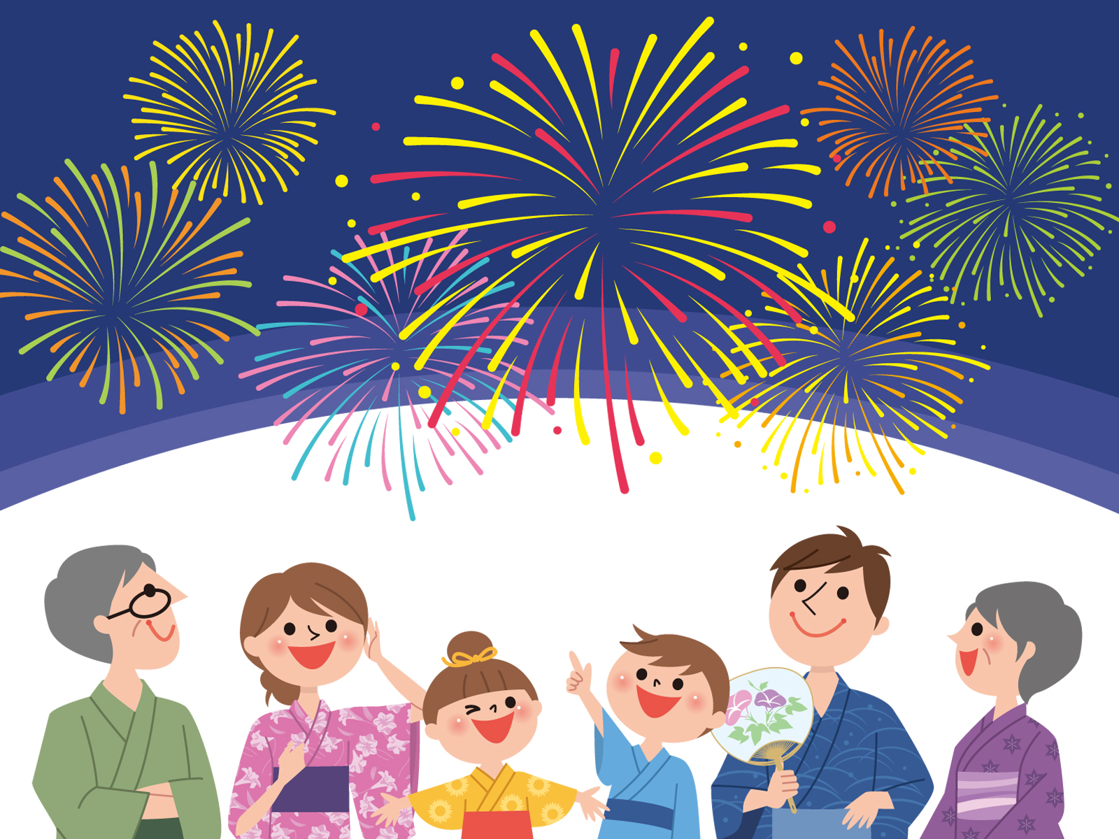 西コミセンで花火を観よう!