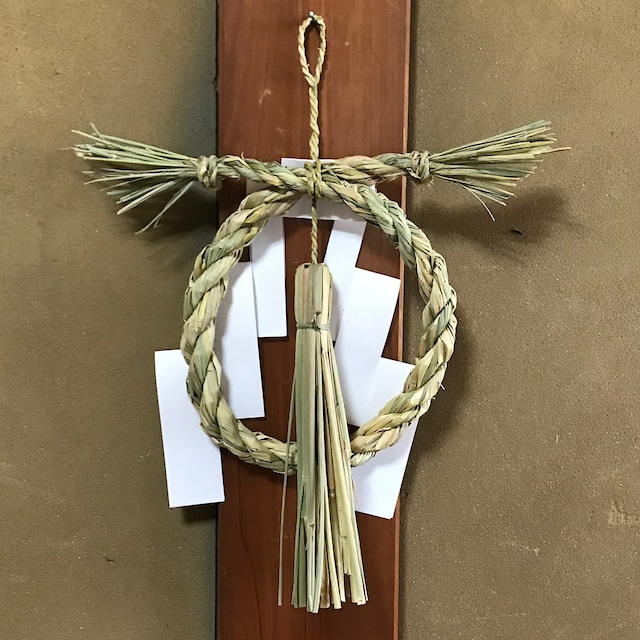 棚田の稲わらでつくる オリジナルしめ縄づくり