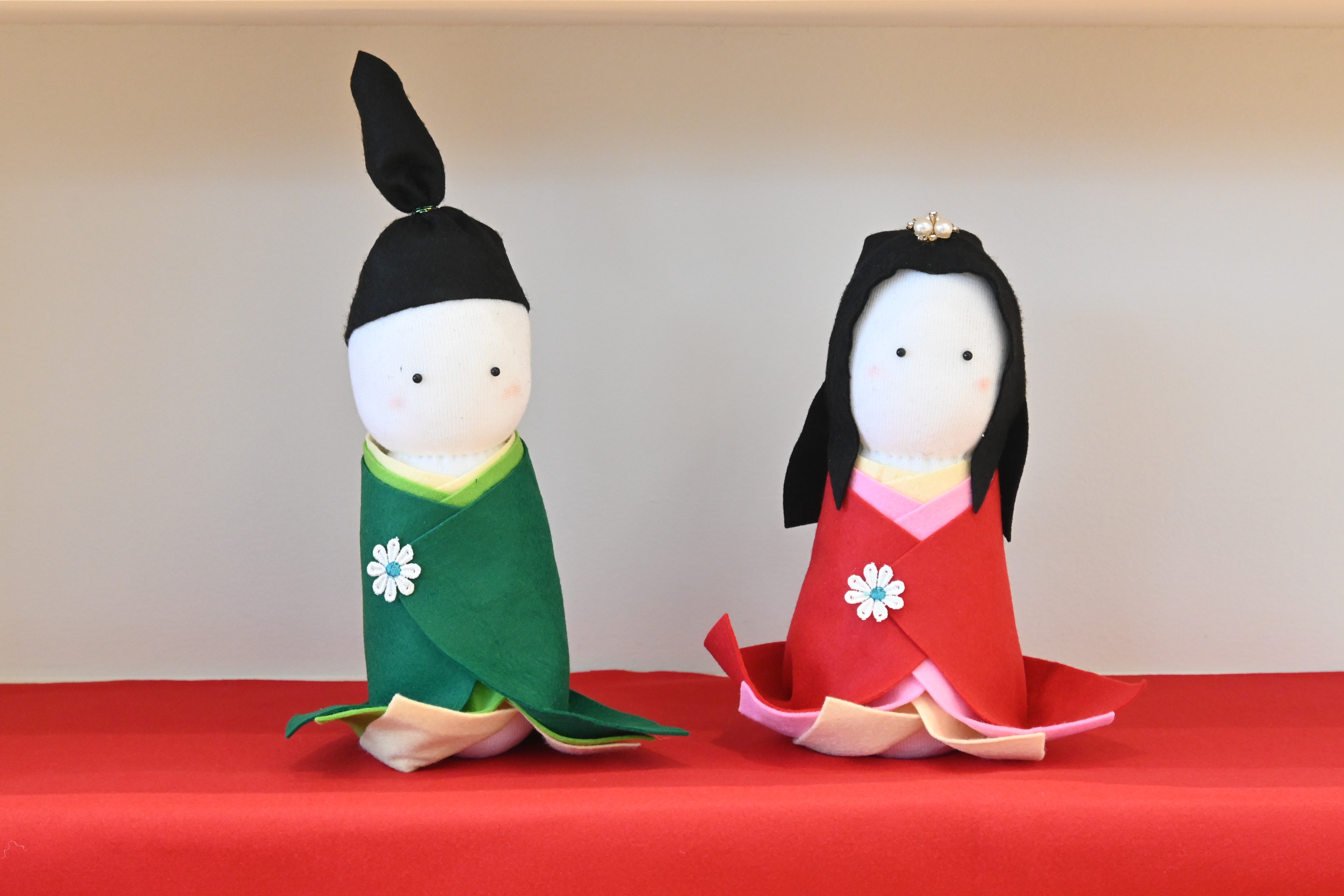 西和中・家庭科部とつくる！ソックスドールでひな人形